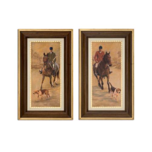 Картина "Всадник и собака" Картина "Всадник и собака"