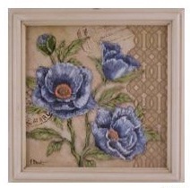 Картина "Голубые цветы" Картина "Голубые цветы"