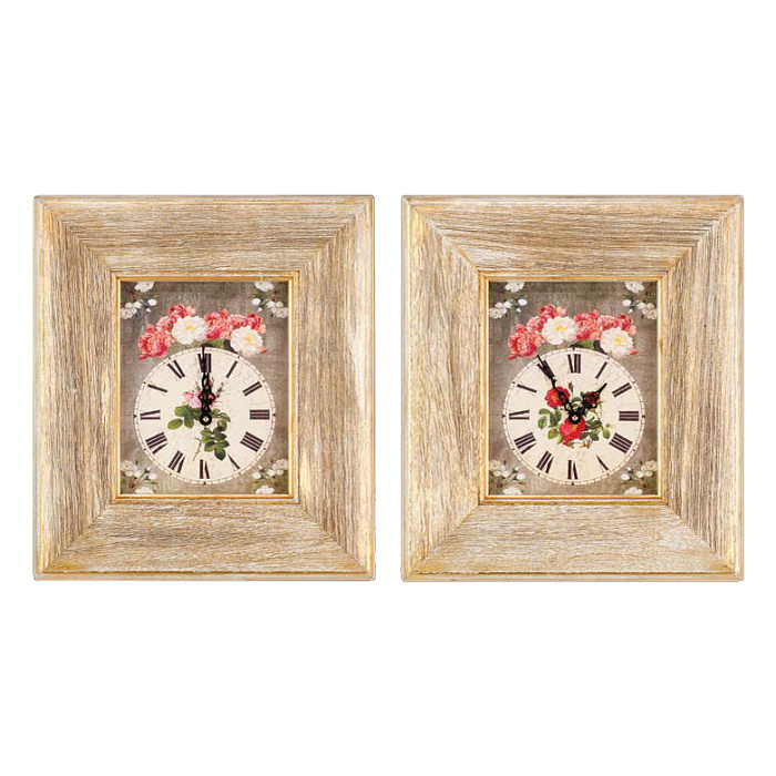 Часы с цветочным узором Часы с цветочным узором