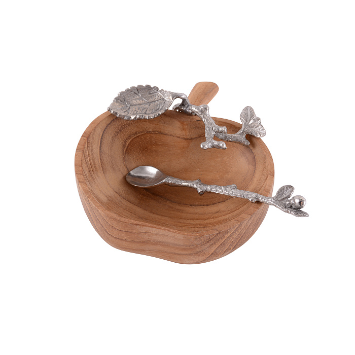 Солонка с ложкой "Яблоко"