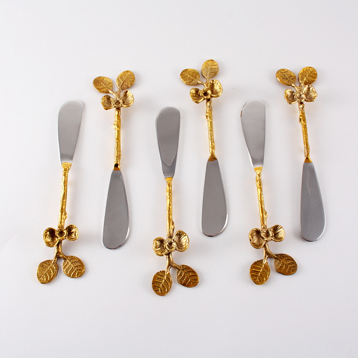 Набор десертных ножей "Орхидея" Набор десертных ножей "Орхидея"