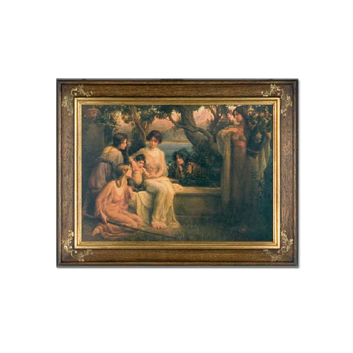 Картина "Сцена с девушками" Картина "Сцена с девушками"