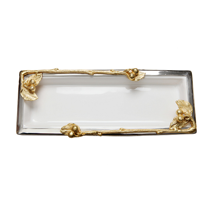 Поднос для салфеток "White&gold" Поднос для салфеток "White&gold"